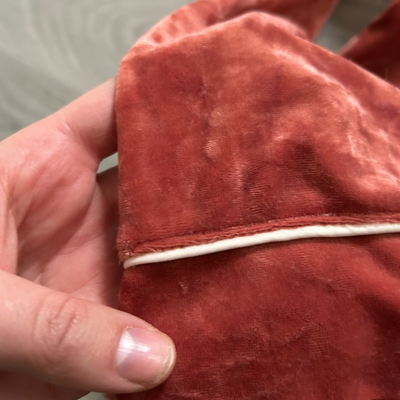 Aerie velvet sleep button up shirt - Picture 3 of 4